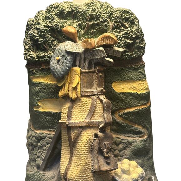 Vintage 1993 Figi Graphics Golf Themed Desk/Table Lamp - Picture 2 of 7